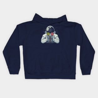 Science Astronaut DNA Roses by Tobe Fonseca Kids Hoodie